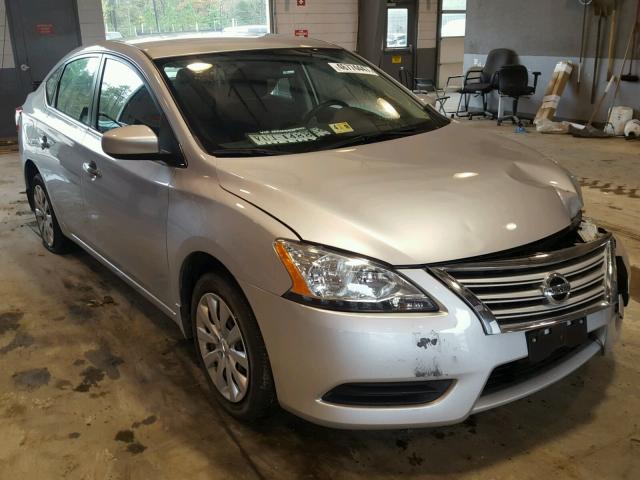 3N1AB7AP7FY346437 - 2015 NISSAN SENTRA S SILVER photo 1