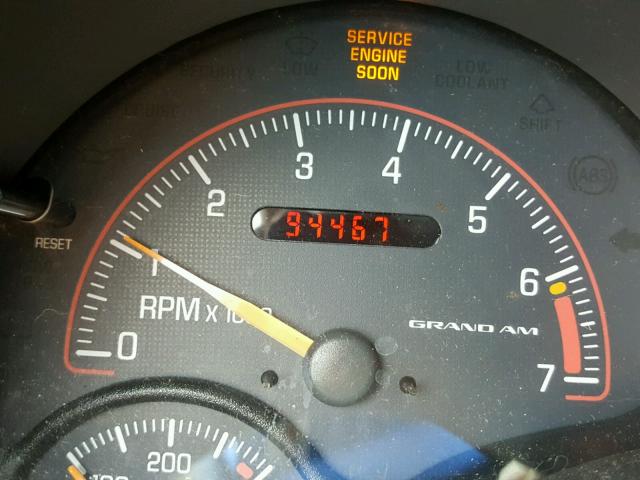 1G2NF52E13M562470 - 2003 PONTIAC GRAND AM S GRAY photo 8