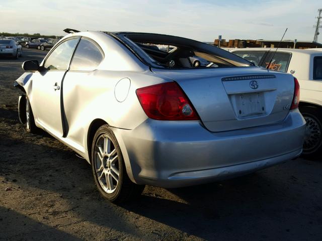 JTKDE177260074291 - 2006 TOYOTA SCION TC SILVER photo 3