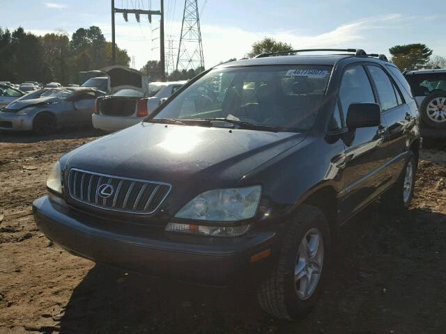 JTJGF10U310117074 - 2001 LEXUS RX BLACK photo 2