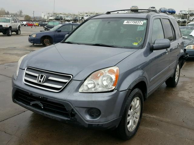 JHLRD78966C049169 - 2006 HONDA CR-V BLUE photo 2