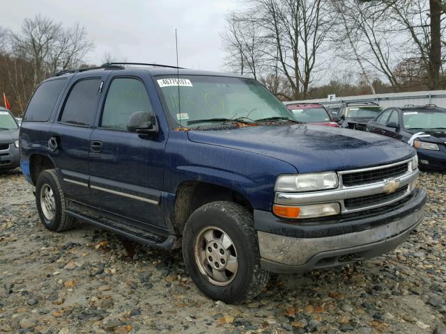 1GNEK13T91R111937 - 2001 CHEVROLET TAHOE K150 BLUE photo 1