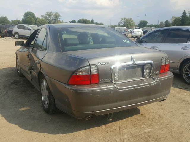 1LNHM87A74Y616799 - 2004 LINCOLN LS CHARCOAL photo 3