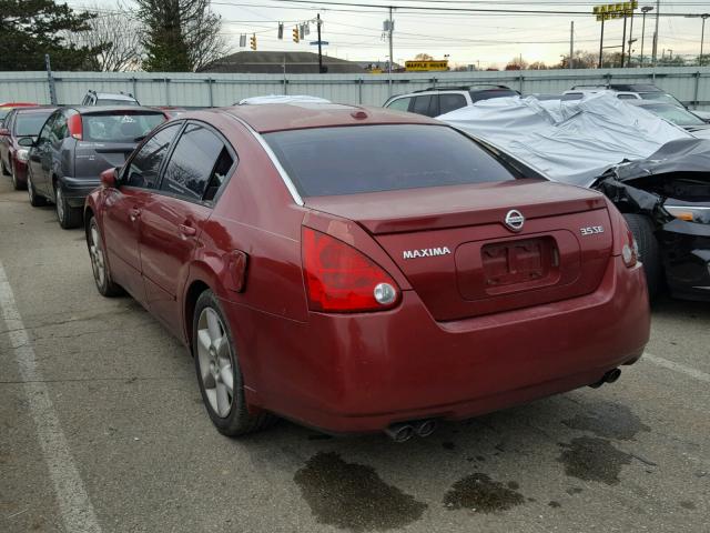 1N4BA41E56C826959 - 2006 NISSAN MAXIMA SE RED photo 3