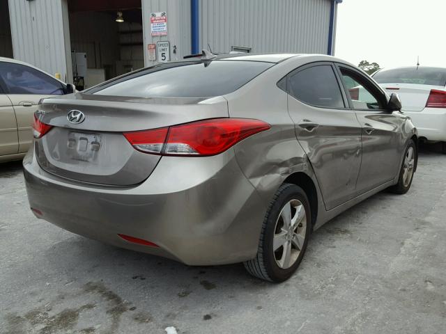 5NPDH4AE0DH337661 - 2013 HYUNDAI ELANTRA GL TAN photo 4