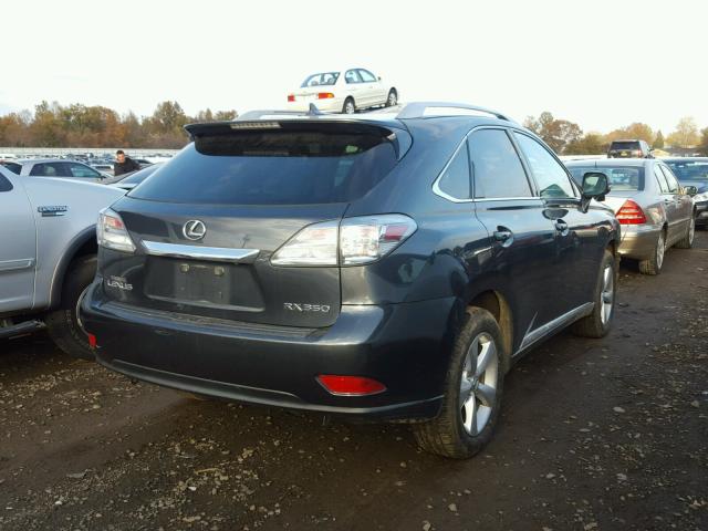 2T2BK1BA7AC019727 - 2010 LEXUS RX 350 BLACK photo 4