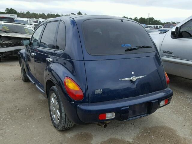 3C8FY68B93T603255 - 2003 CHRYSLER PT CRUISER BLUE photo 3