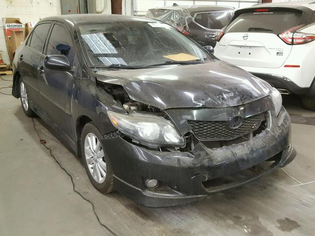 1NXBU40E29Z026813 - 2009 TOYOTA COROLLA BA BLACK photo 1