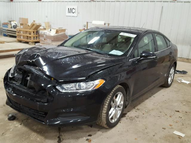 3FA6P0H78DR105839 - 2013 FORD FUSION SE BLACK photo 2