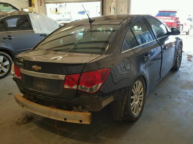 1G1PJ5S96B7212179 - 2011 CHEVROLET CRUZE ECO GRAY photo 4