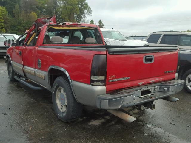 2GCEC19T7Y1249301 - 2000 CHEVROLET SILVERADO RED photo 3