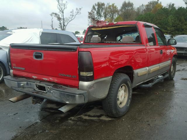 2GCEC19T7Y1249301 - 2000 CHEVROLET SILVERADO RED photo 4