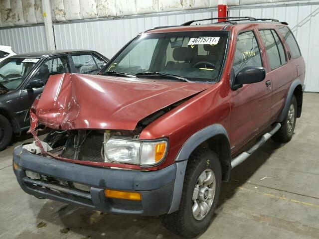 JN8AR05Y8XW292727 - 1999 NISSAN PATHFINDER MAROON photo 2