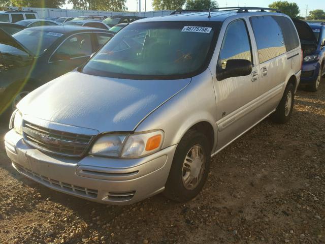 1GNDX13E12D170218 - 2002 CHEVROLET VENTURE LU SILVER photo 2