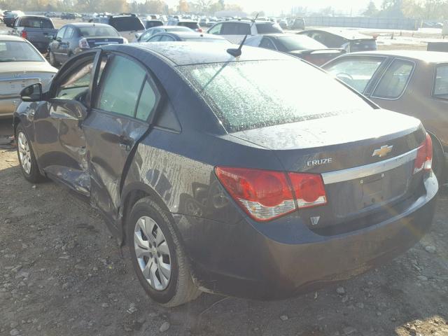 1G1PA5SH7E7413410 - 2014 CHEVROLET CRUZE LS GRAY photo 3