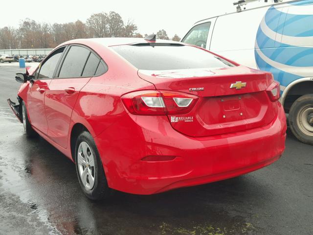 1G1BC5SM3H7132131 - 2017 CHEVROLET CRUZE LS RED photo 3