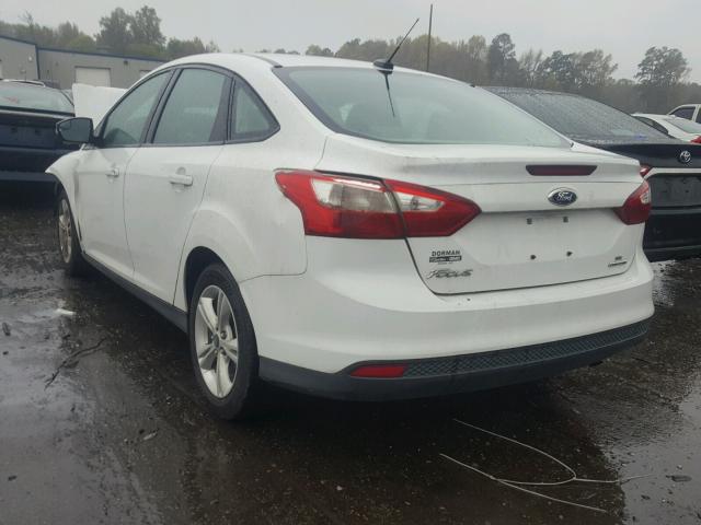 1FADP3F22DL155618 - 2013 FORD FOCUS SE WHITE photo 3