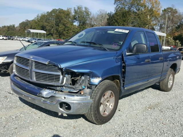 1D7HA18DX4S527458 - 2004 DODGE RAM 1500 S BLUE photo 2