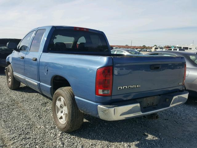 1D7HA18DX4S527458 - 2004 DODGE RAM 1500 S BLUE photo 3