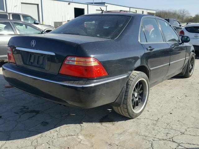 JH4KA96582C009798 - 2002 ACURA 3.5RL BLACK photo 4