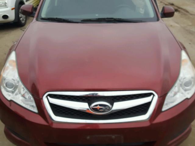 4S3BMCC66C3017189 - 2012 SUBARU LEGACY RED photo 7