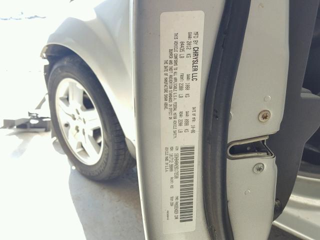 1B3HB48A29D172538 - 2009 DODGE CALIBER SX SILVER photo 10