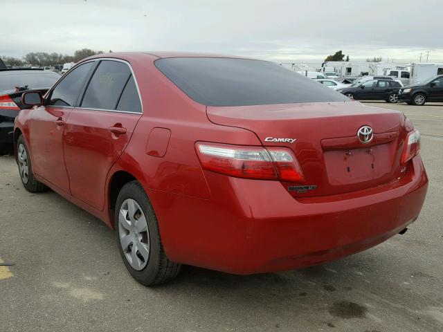 4T1BE46K37U088695 - 2007 TOYOTA CAMRY NEW RED photo 3