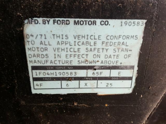 3F05Q213768 - 1973 FORD MACH 1 BLACK photo 10