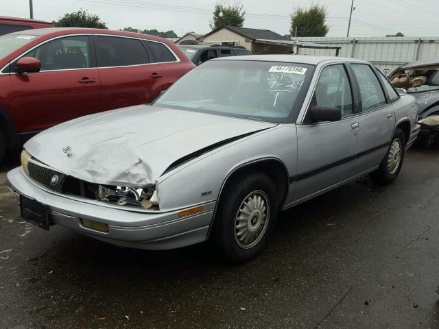 2G4WB54L7M1889553 - 1991 BUICK REGAL CUST GRAY photo 2