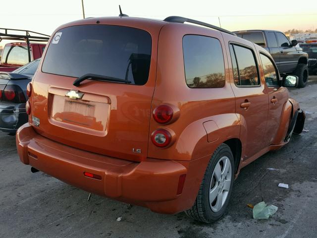 3GNDA13D88S584050 - 2008 CHEVROLET HHR LS ORANGE photo 4