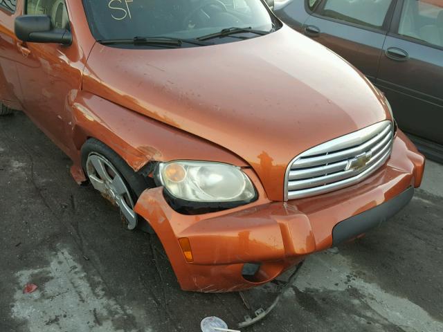 3GNDA13D88S584050 - 2008 CHEVROLET HHR LS ORANGE photo 9