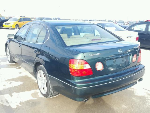 JT8BH68X8W0008988 - 1998 LEXUS GS 400 GREEN photo 3