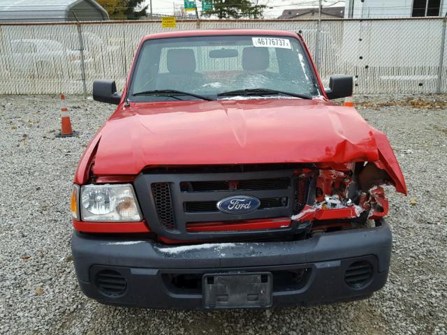 1FTKR1AD4BPB19993 - 2011 FORD RANGER RED photo 9