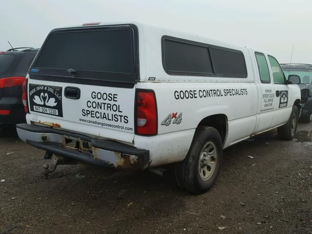 1GCEK19VX7E113049 - 2007 CHEVROLET SILVERADO WHITE photo 4