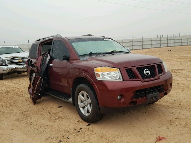 5N1BA0NC5AN619895 - 2010 NISSAN ARMADA SE MAROON photo 1