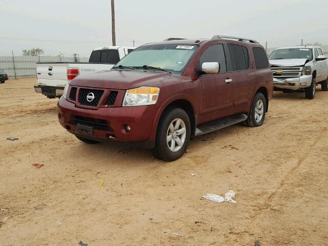 5N1BA0NC5AN619895 - 2010 NISSAN ARMADA SE MAROON photo 2