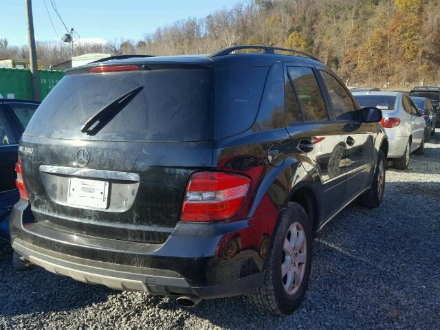 4JGBB86E46A102582 - 2006 MERCEDES-BENZ ML 350 BLACK photo 4