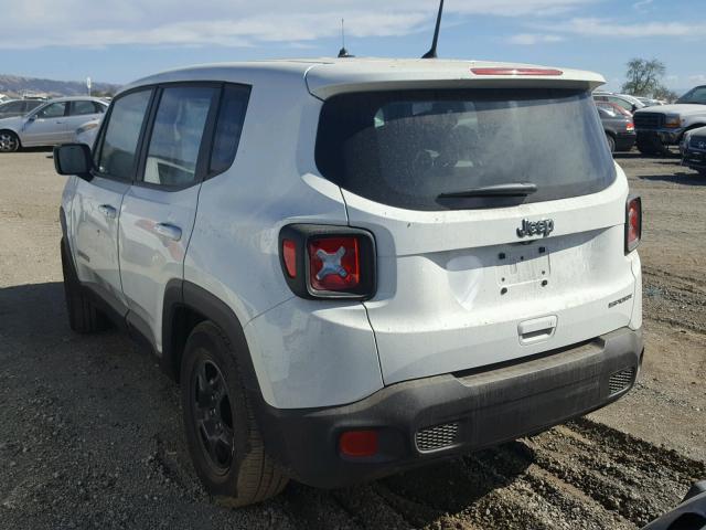 ZACCJAAB9JPG92870 - 2018 JEEP RENEGADE S WHITE photo 3