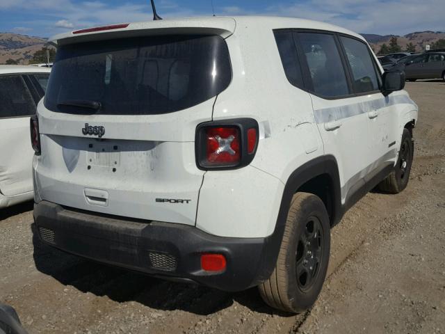 ZACCJAAB9JPG92870 - 2018 JEEP RENEGADE S WHITE photo 4