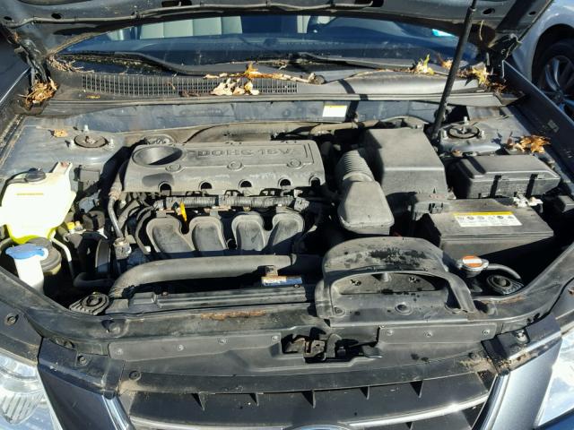 5NPET46C89H405805 - 2009 HYUNDAI SONATA GLS GRAY photo 7