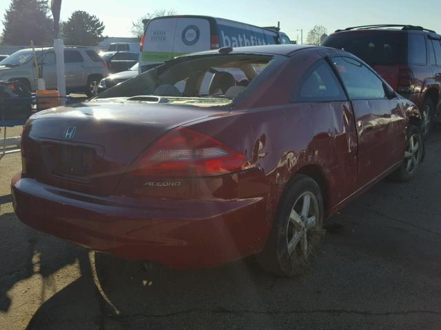 1HGCM71604A002071 - 2004 HONDA ACCORD EX RED photo 4