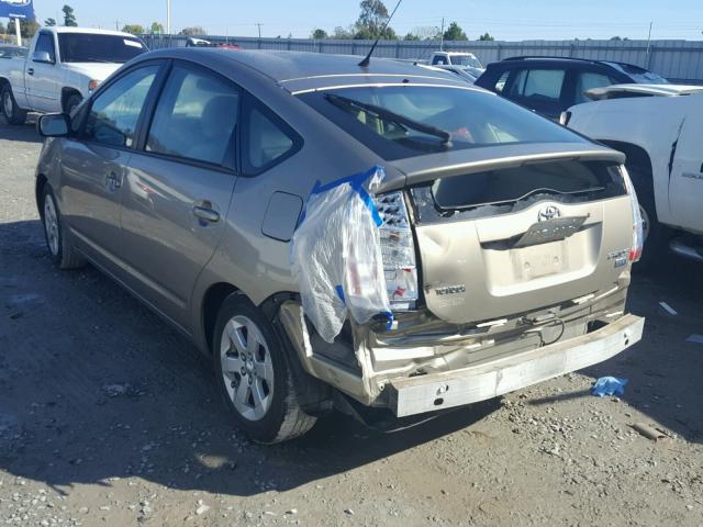 JTDKB20U077569501 - 2007 TOYOTA PRIUS GOLD photo 3