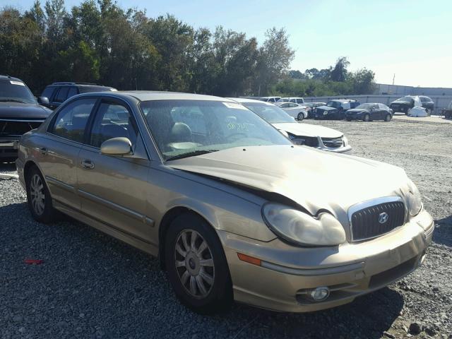 KMHWF35H02A505845 - 2002 HYUNDAI SONATA GLS GOLD photo 1