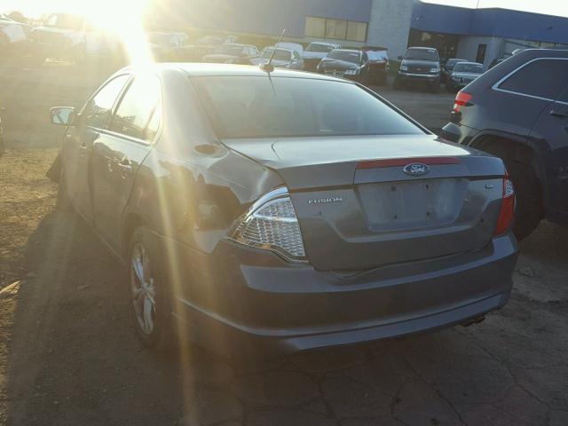 3FAHP0HA8CR204860 - 2012 FORD FUSION SE GRAY photo 3