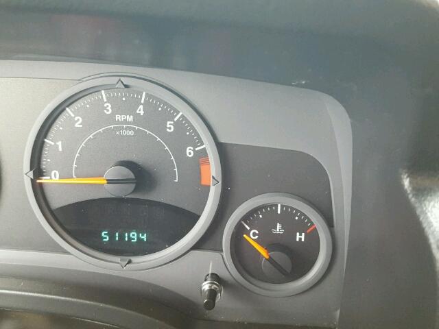 1J8FT47W98D706402 - 2008 JEEP COMPASS SP შავი ფოტო 8