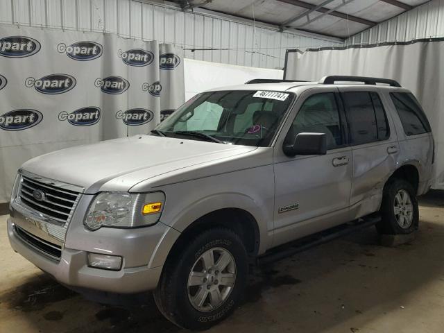 1FMEU63E18UA23971 - 2008 FORD EXPLORER X SILVER photo 2