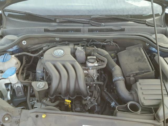 3VW2K7AJ0FM402946 - 2015 VOLKSWAGEN JETTA BASE BLUE photo 7