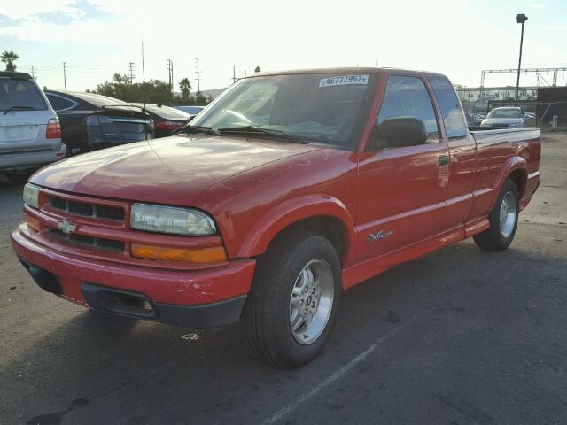 1GCCS19H838177746 - 2003 CHEVROLET S TRUCK S1 RED photo 2