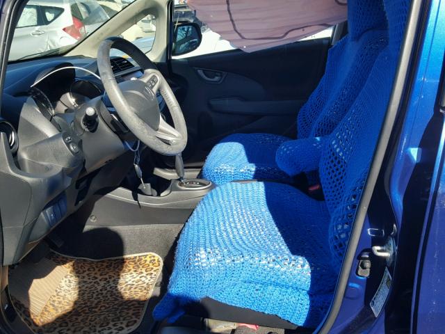 JHMGE8H52DC021207 - 2013 HONDA FIT SPORT BLUE photo 5