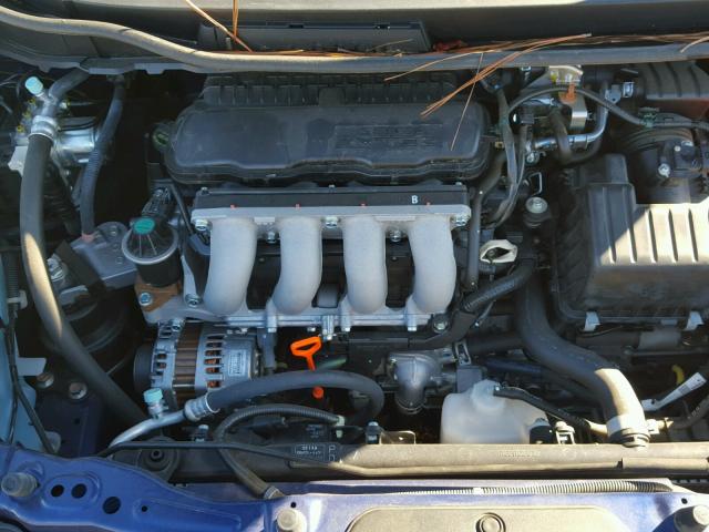 JHMGE8H52DC021207 - 2013 HONDA FIT SPORT BLUE photo 7